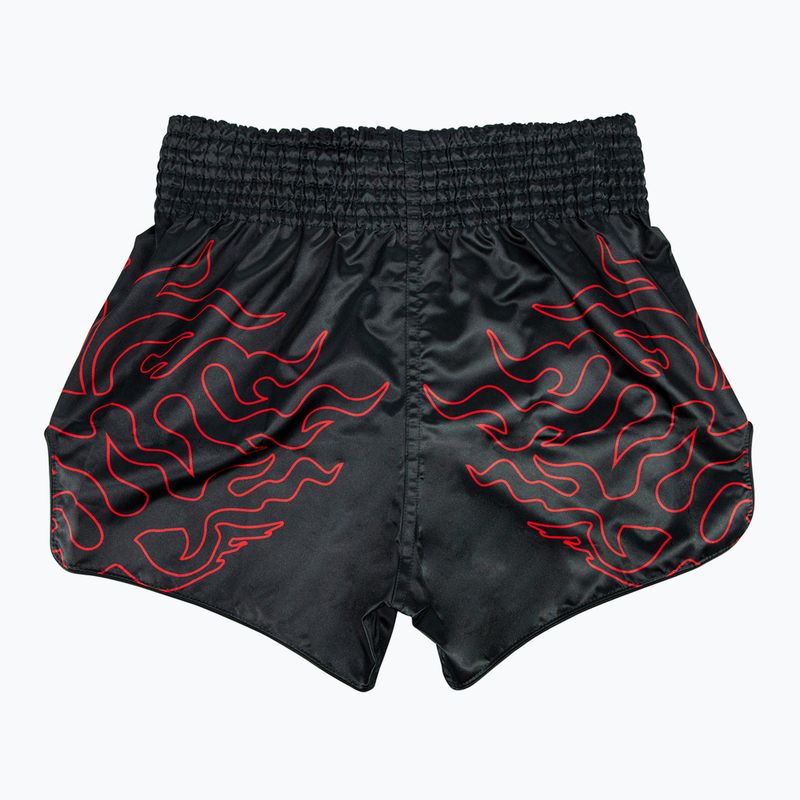 Pantaloni scurți de antrenament Fairtex Muay Thai BS1920 "Lava" negru 2