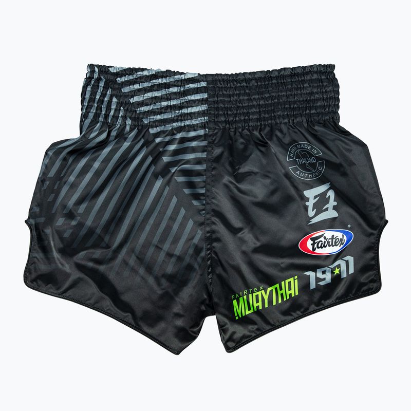 Fairtex Muay Thai Training Shorts BS1924 "Racer" negru 2