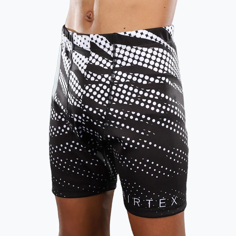 Pantaloni scurți de antrenament Fairtex Vale Tudo CP10 alb/negru 2
