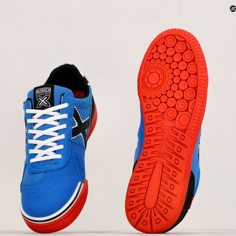 Încălțăminte de fotbal pentru copii MUNICH G-3 Indoor 1511386 azul