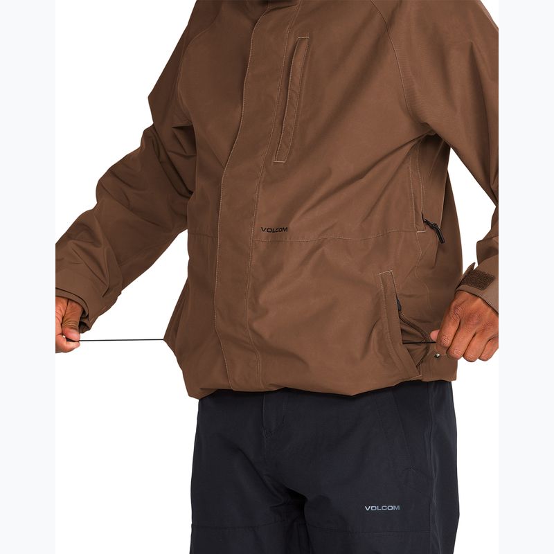 Geacă de snowboard pentru bărbați Volcom Dua Insulated Gore-Tex Jacket desert taupe 8