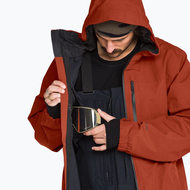 Geacă de snowboard pentru bărbați Volcom L Gore-Tex Jacket burnt orange 5