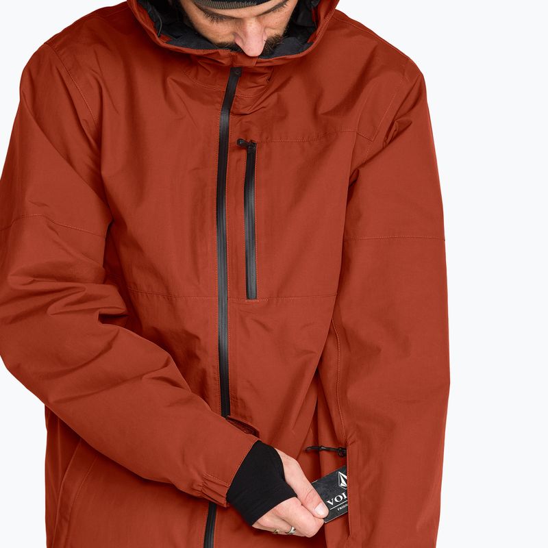 Geacă de snowboard pentru bărbați Volcom L Gore-Tex Jacket burnt orange 7