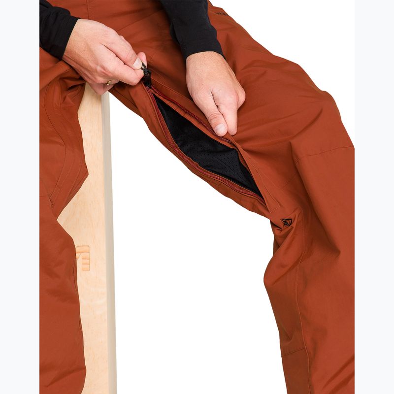 Pantaloni de snowboard pentru bărbați Volcom L Gore-Tex Pant Burnt Orange 8