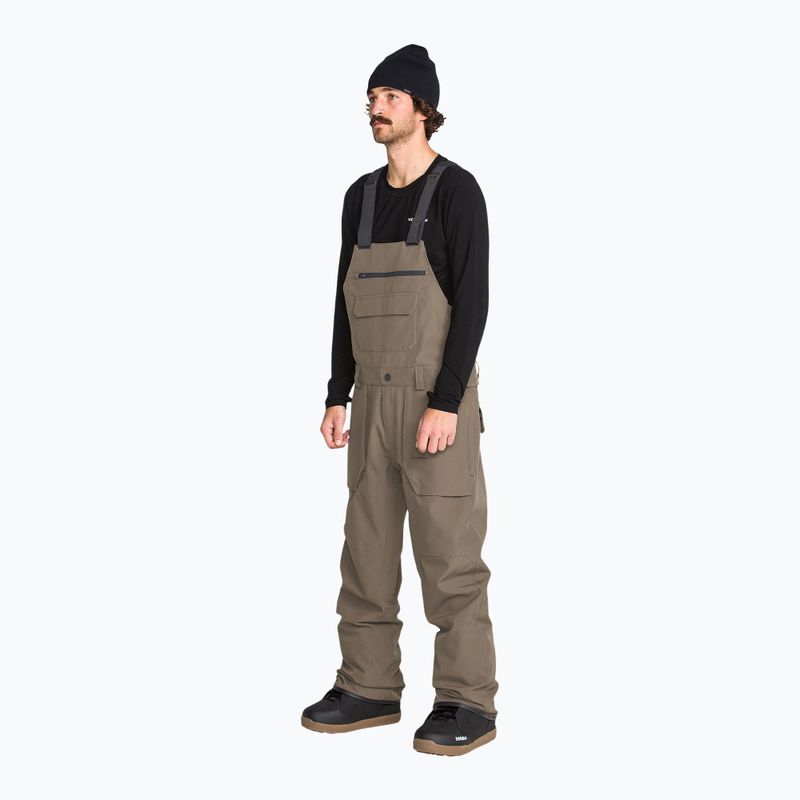 Pantaloni de snowboard pentru bărbați Volcom Roan Bib Overall teak