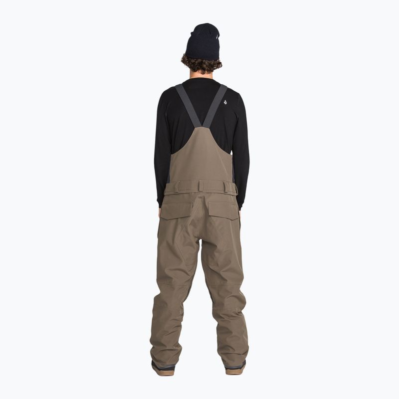 Pantaloni de snowboard pentru bărbați Volcom Roan Bib Overall teak 2