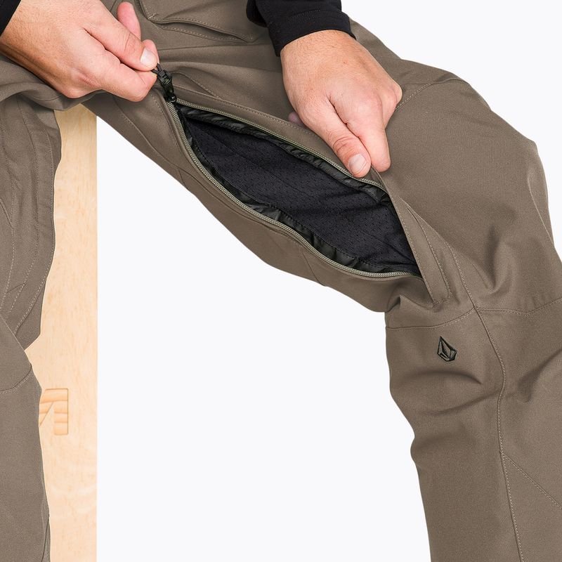 Pantaloni de snowboard pentru bărbați Volcom Roan Bib Overall teak 7