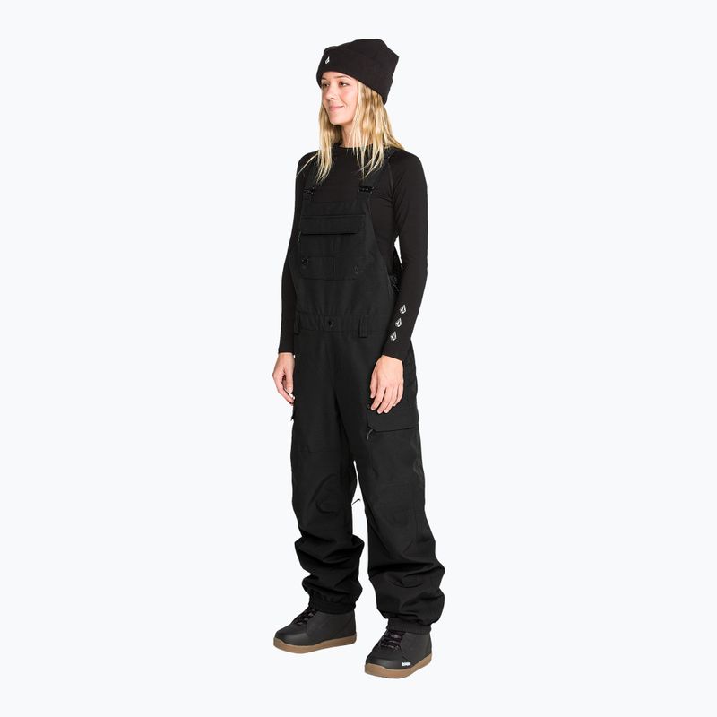 Pantaloni de snowboard pentru femei Volcom Crestron 3D Stretch Bib Overall black