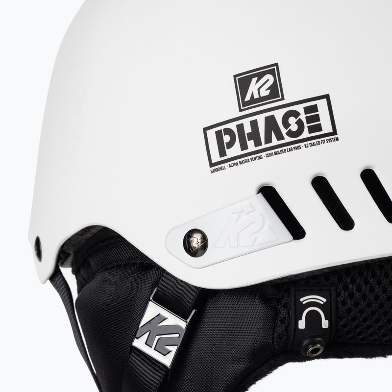 Cască de schi K2 Phase Pro alb 10B4000.2.1.L/XL 7