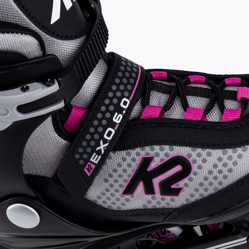 Patine în linie pentru femei K2 EXO 6.0 gri 30E0885 5