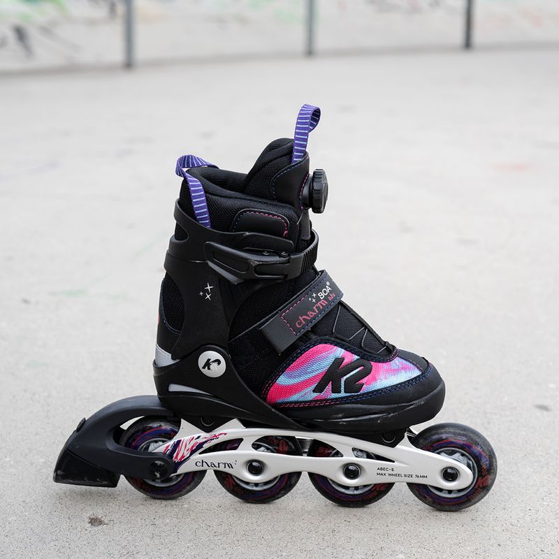 K2 Charm Boa Alu patine în linie pentru copii colorate 30F0120 6
