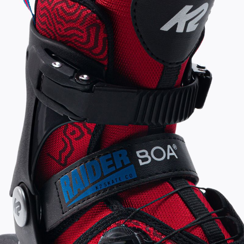 Patine pentru copii K2 Raider Boa roșu 30G0185 6