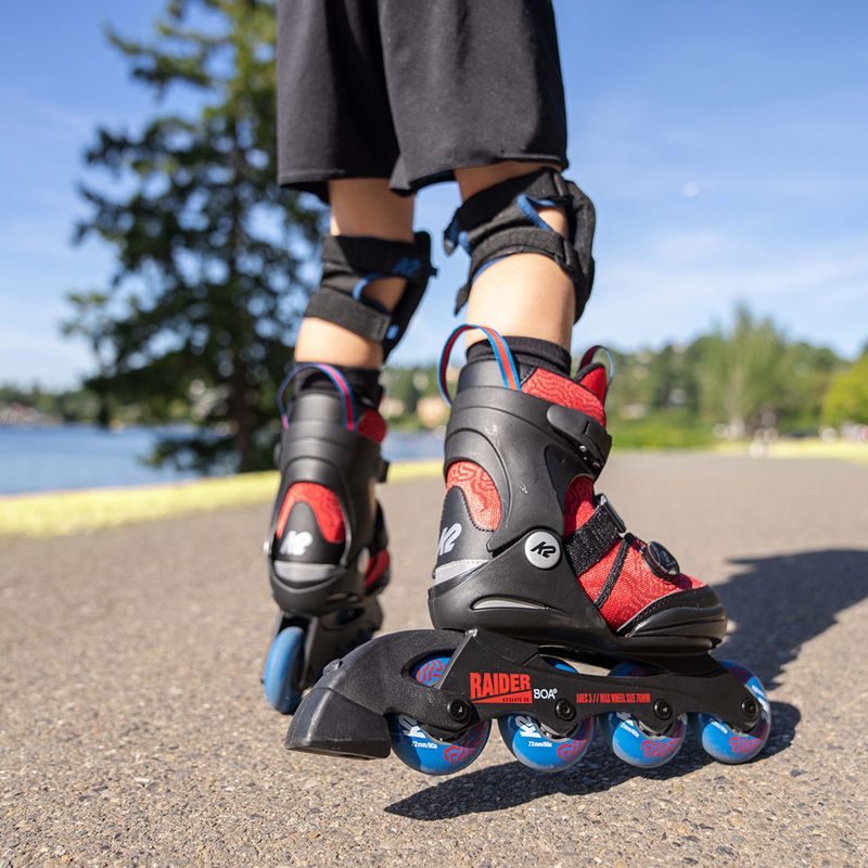 Patine pentru copii K2 Raider Boa roșu 30G0185 8