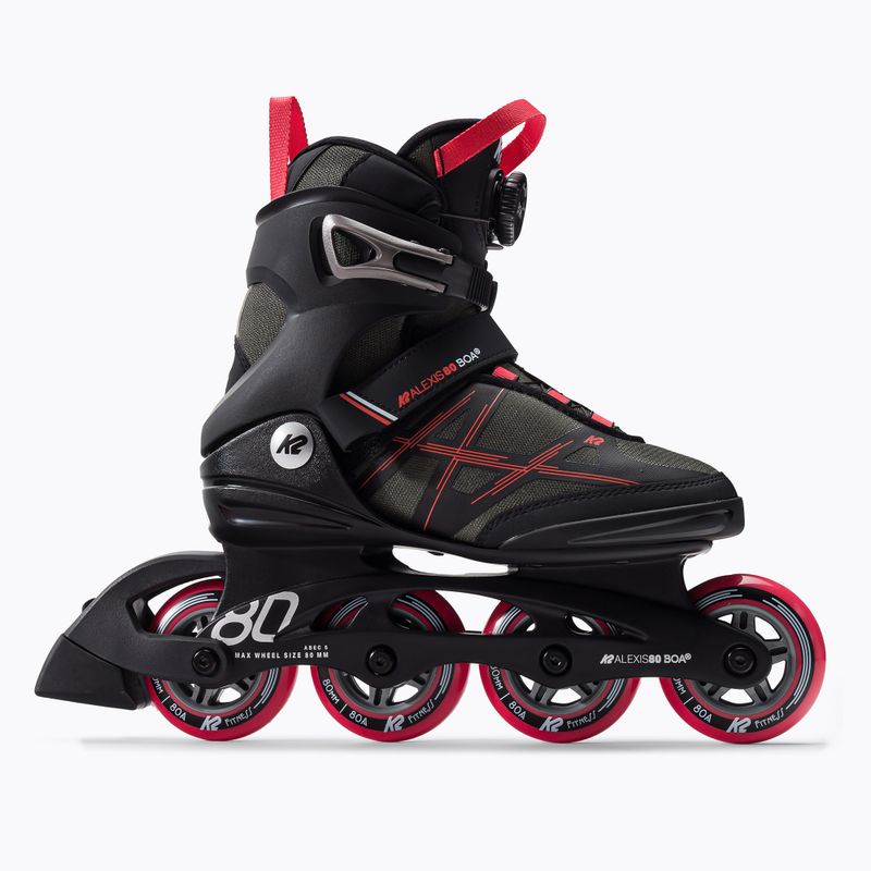 Patine pentru femei K2 Alexis 80 Boa gri 30G0317 2