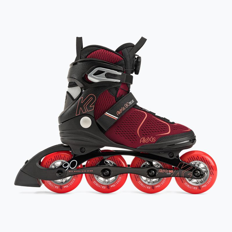 Patine pentru femei K2 Alexis 90 Boa negru 30G0817 2