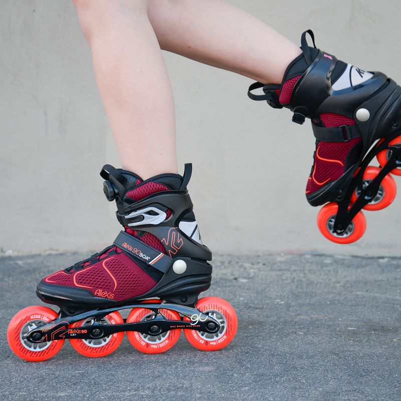 Patine pentru femei K2 Alexis 90 Boa negru 30G0817 15