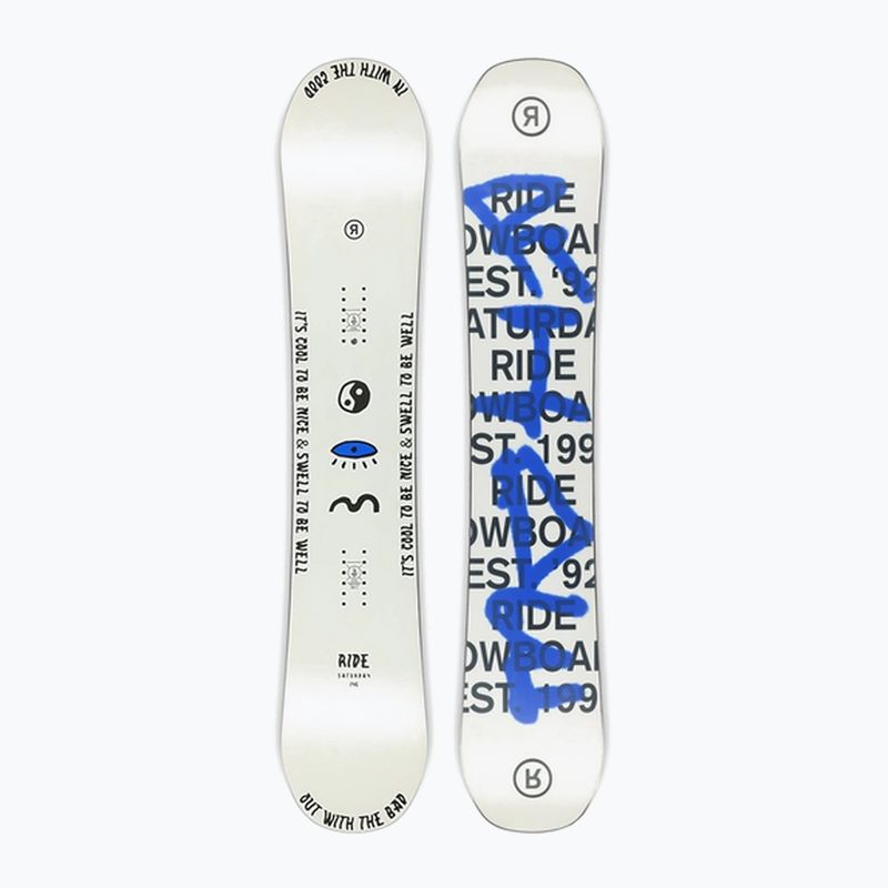 Snowboard pentru femei RIDE Saturday alb-albastru 12G0018 7