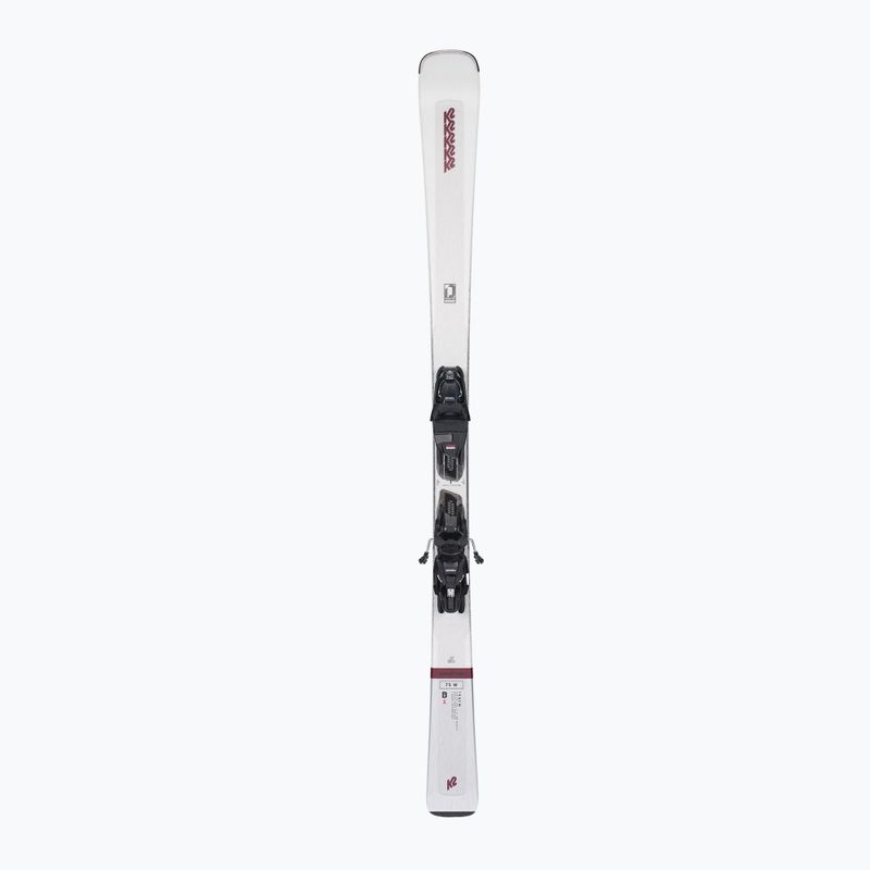 Schi alpin pentru femei K2 Disruption 75 W + 10 Quikclik Free alb 10G0408.173.1 10