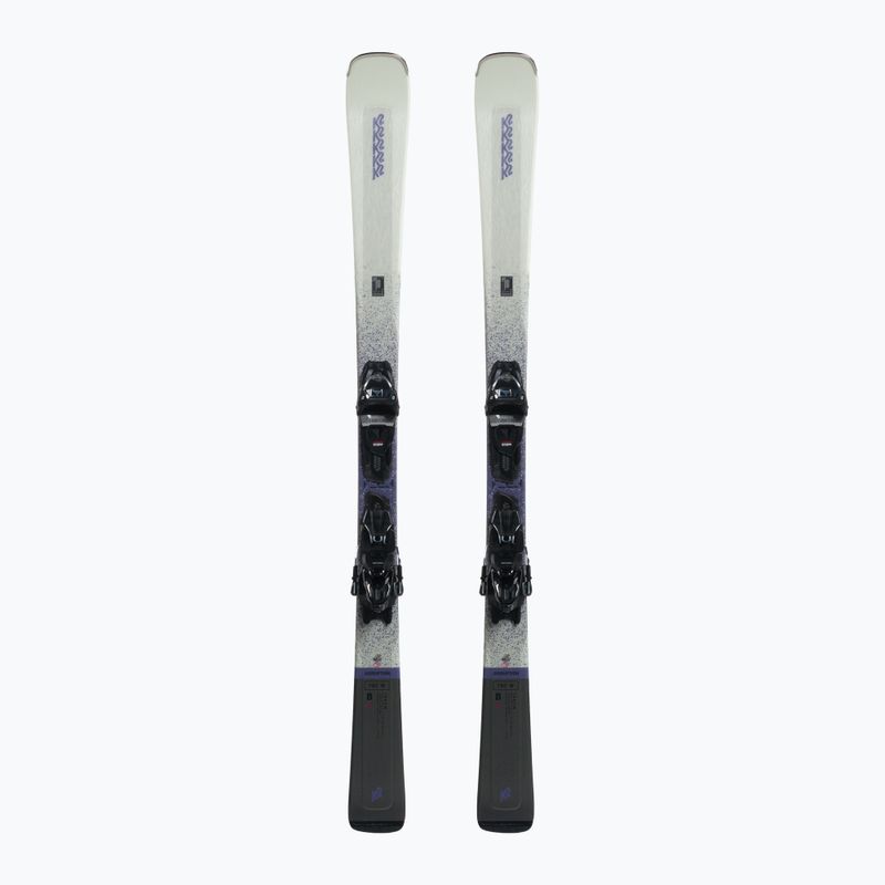 Schiuri de coborâre pentru femei K2 Disruption 76C W + 10 Compact Quikclik Free albe 10G0406.143.1