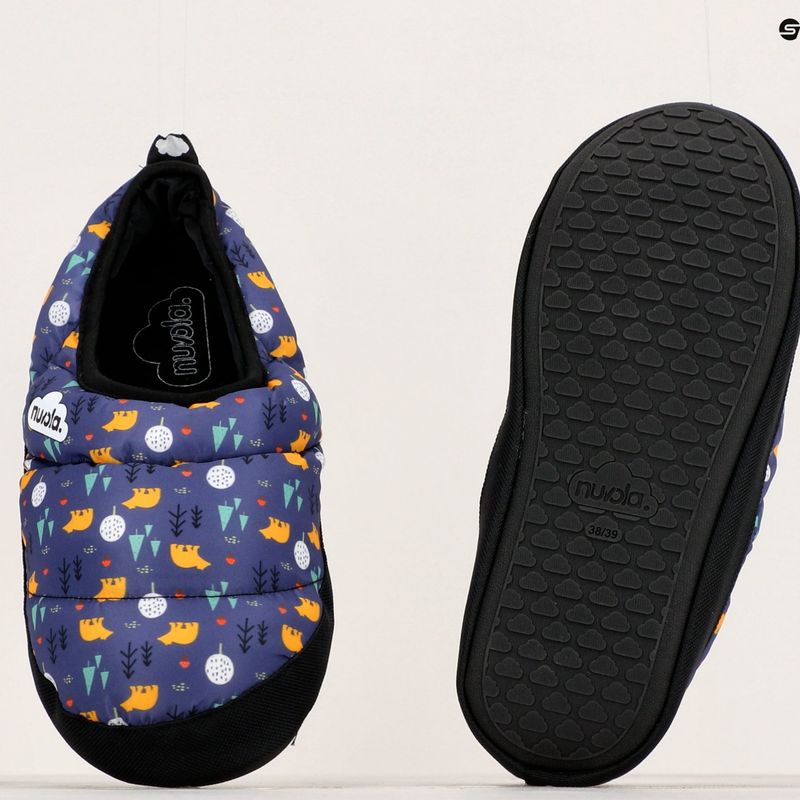 Papuci de iarnă pentru copii Nuvola Classic Printed teddy blue