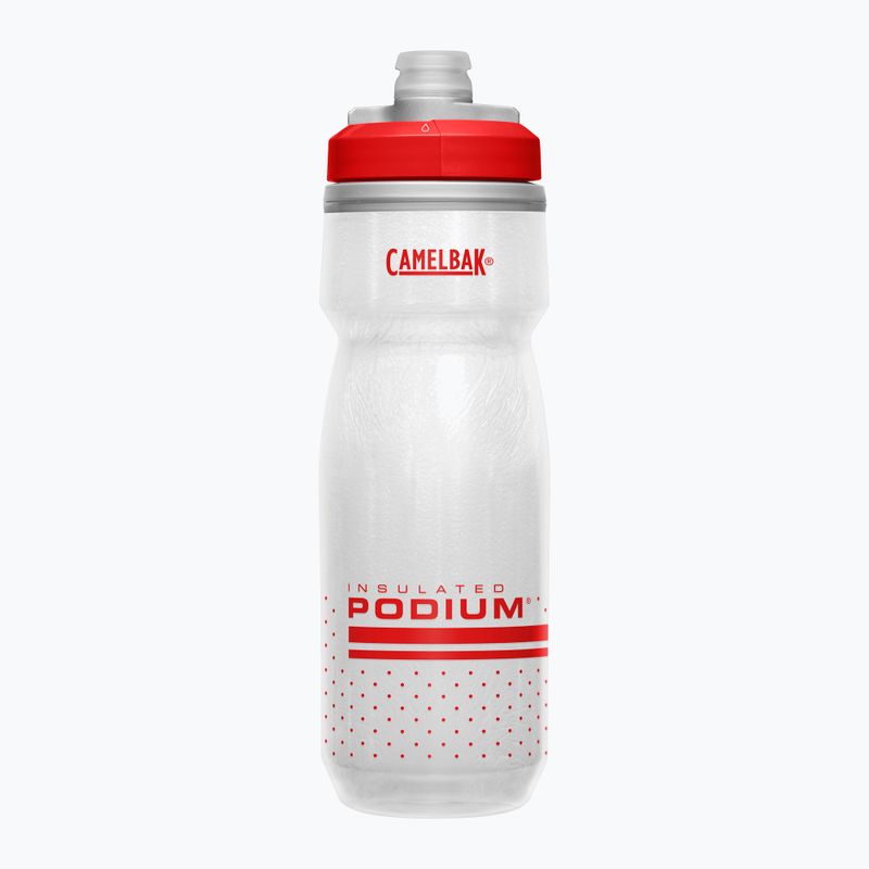 CamelBak Podium Chill 620ml roșu aprins/alb pentru biciclete