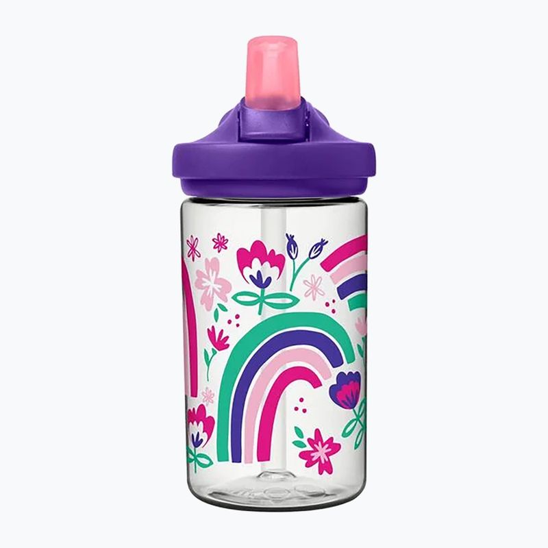 Sticlă turistică pentru copii CamelBak Eddy+ 400 ml rainbow floral 2