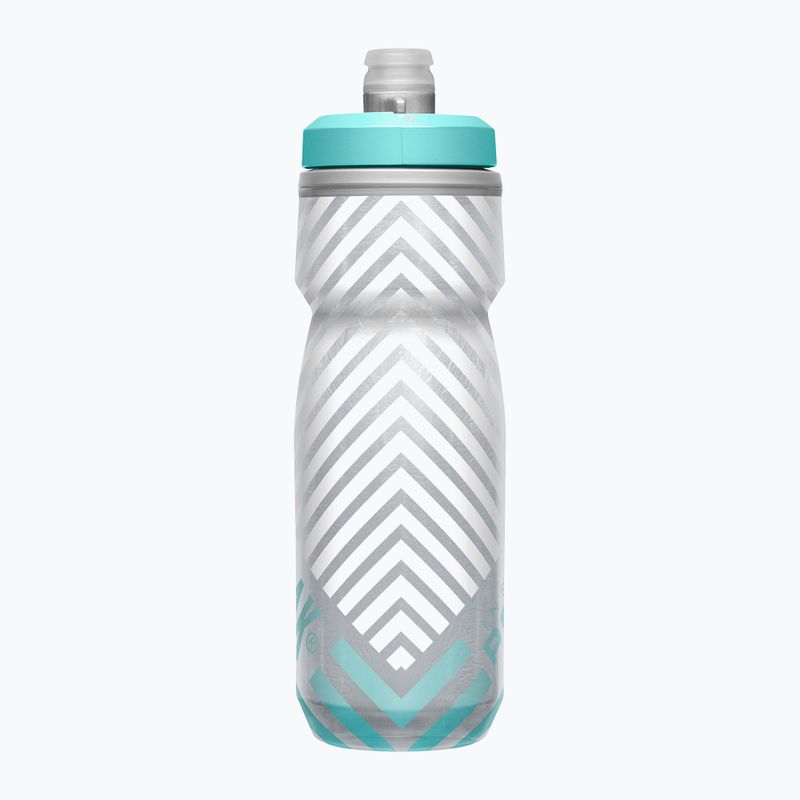 Bidon de bicicletă CamelBak Podium Chill 620 ml grey/ teal stripe 2