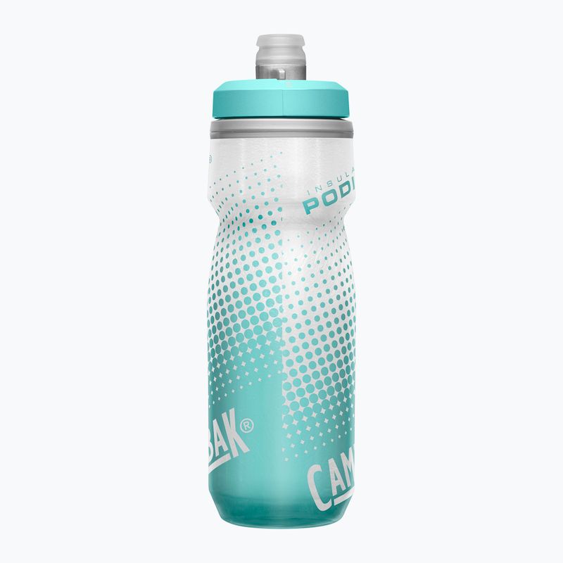 Bidon de bicicletă CamelBak Podium Chill 620 ml grey/ teal stripe 4