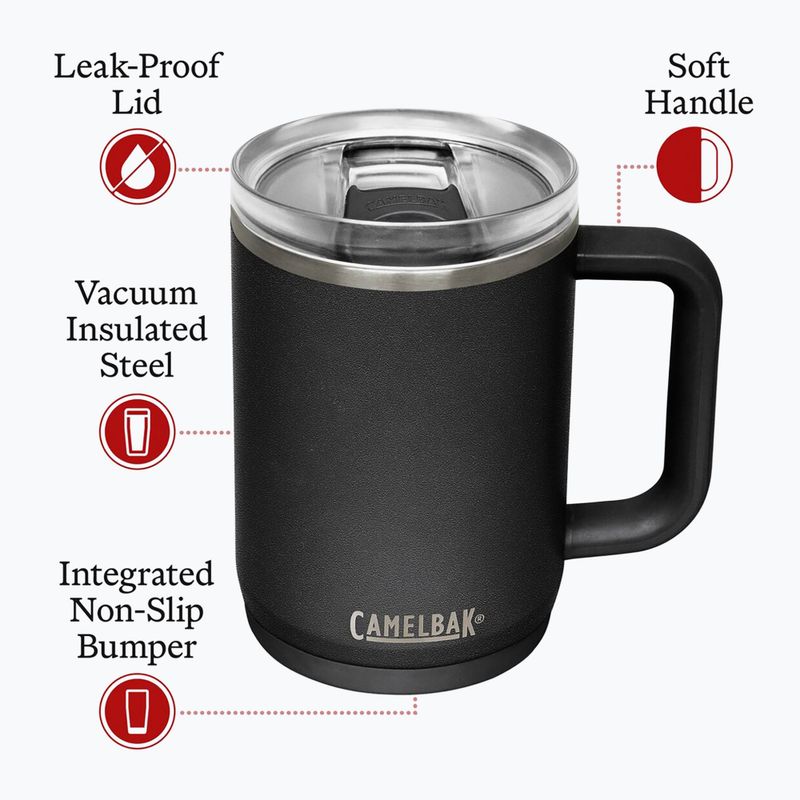 Cană termică CamelBak Thrive Mug Insulated SST 470 ml black 6