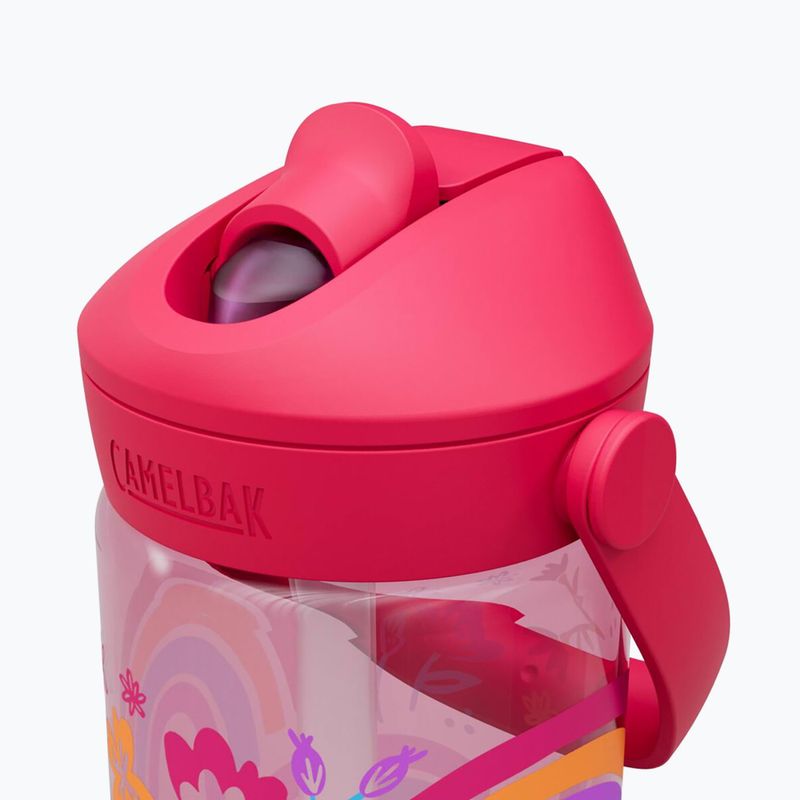 Sticlă turistică CamelBak Thrive Flip Straw Kids 400 ml rainbow floral 4