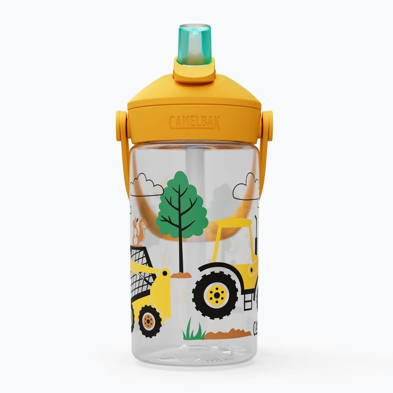Sticlă turistică CamelBak Thrive Flip Straw Kids 400 ml tractors and trees 2