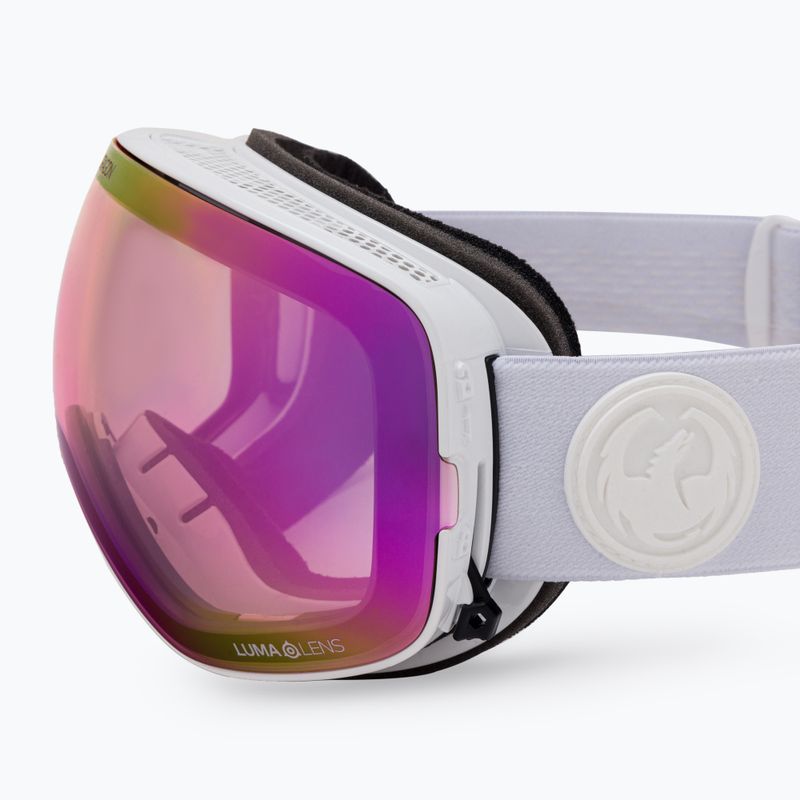 Ochelari de schi Dragon X2S White Out roz 30786/7230195 7
