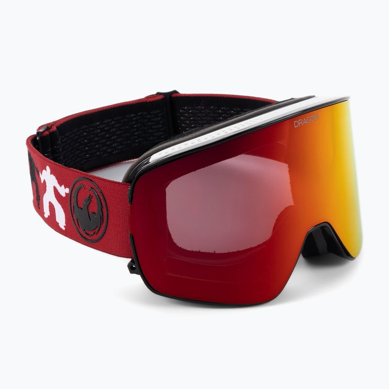 Ochelari de schi Dragon NFX2 negru/roșu 40458-023 2