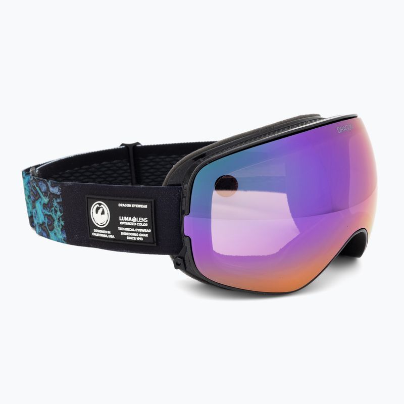 Ochelari de schi DRAGON X2S black pearl/lumalens purple ion/amber 2