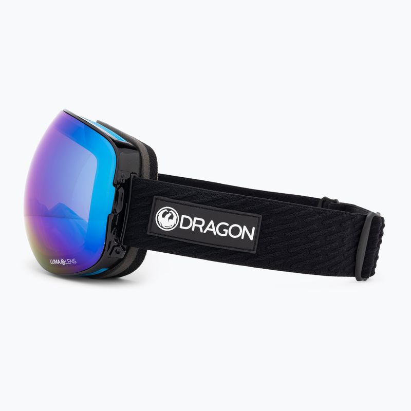 Ochelari de schi DRAGON X2 icon blue/lumalens blue ion/amber albastru/amber 5