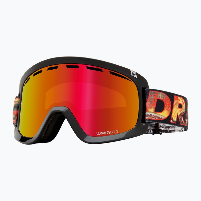 Ochelari de schi DRAGON D1 OTG klash/lumalens red ion+lumalens rose 6