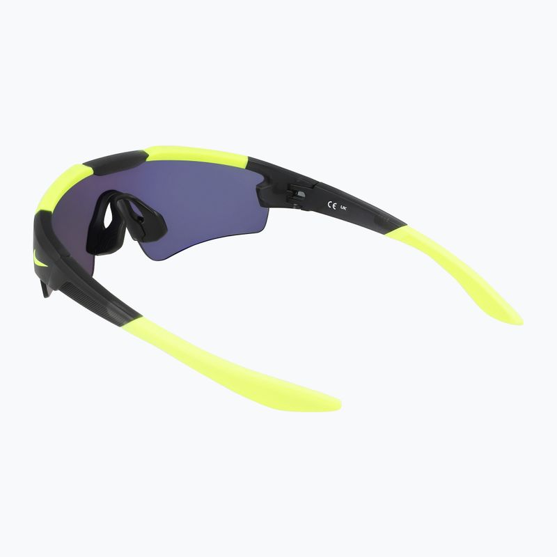 Ochelari de soare pentru copii Nike Cloak matte anthracite/ chrome mirror 5
