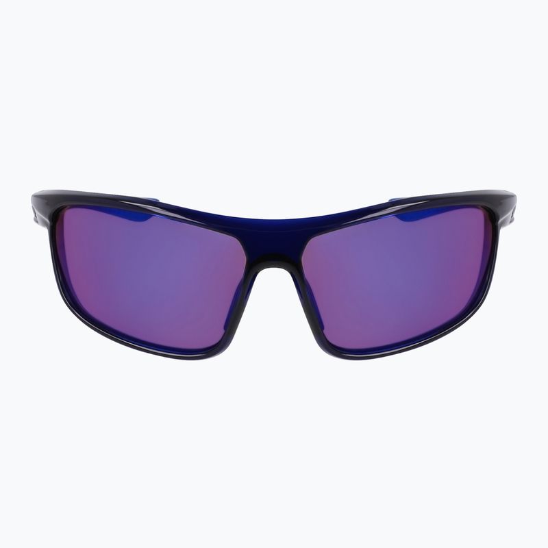 Ochelari de soare Nike Windtrack Run E midnight navy/ road tint/ blue mirror 2