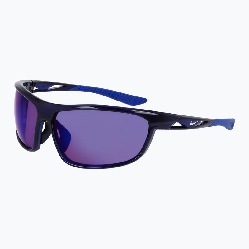 Ochelari de soare Nike Windtrack Run E midnight navy/ road tint/ blue mirror 3