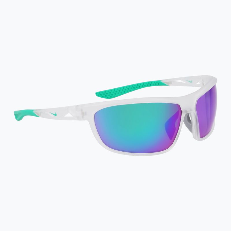 Ochelari de soare Nike Windtrack Run matte clear/ green mirror