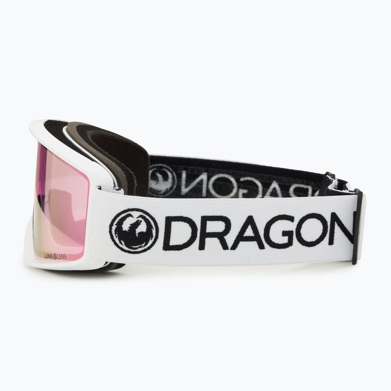 Ochelari de schi DRAGON DXT OTG white/lumalens pink ion 4