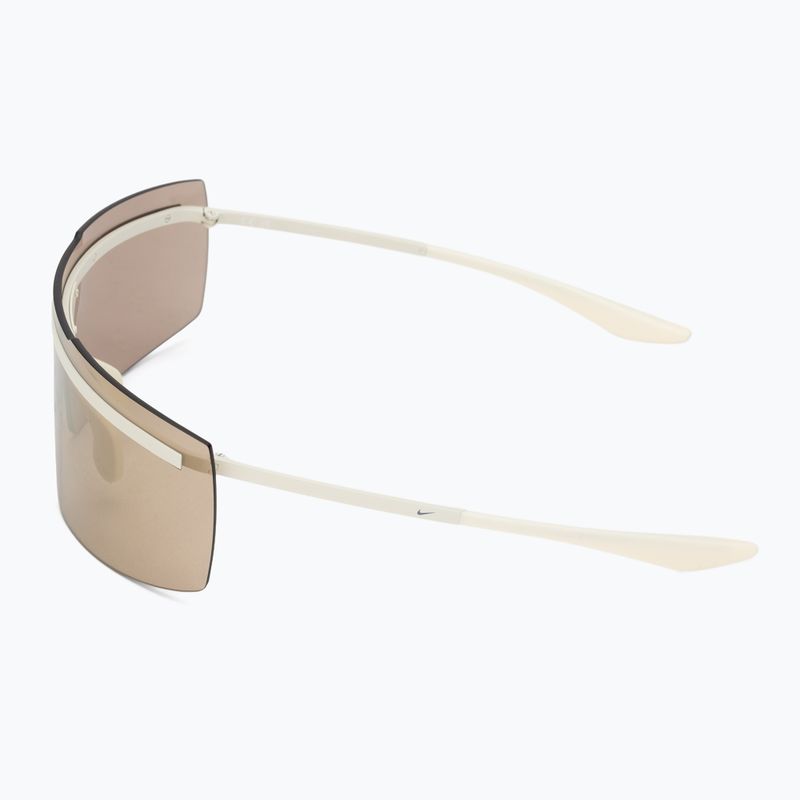 Ochelari de soare Nike Echo Shield M matte coconut milk/gold mirror 4