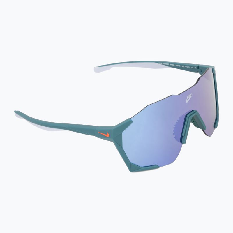 Ochelari de soare Nike Charged Shield matte bicoastal/purple mirror