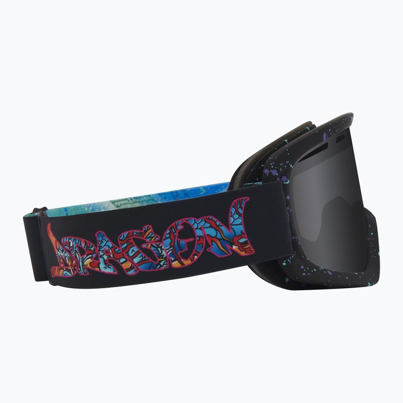 Ochelari de schi DRAGON D1 OTG rattle can/lumalens dark smoke/lumalens flash blue 4
