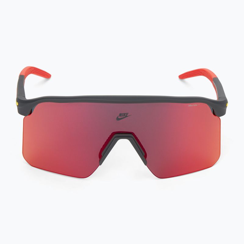 Ochelari de soare Nike Expedition Shield matte dark smoke grey/ red mirror 3