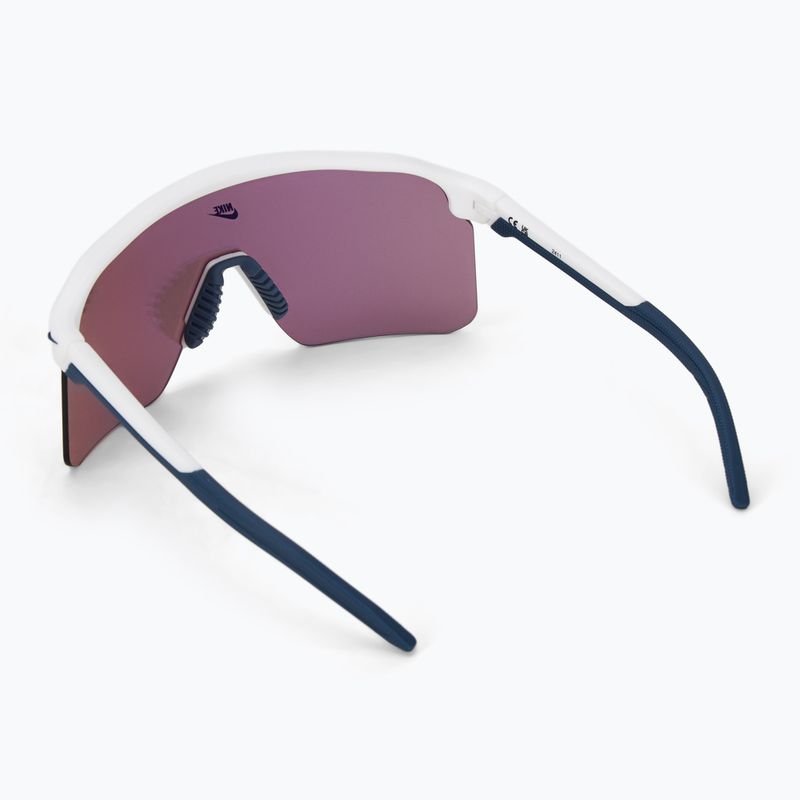 Ochelari de soare Nike Expedition Shield E matte summit white/ road chrome mirror 2