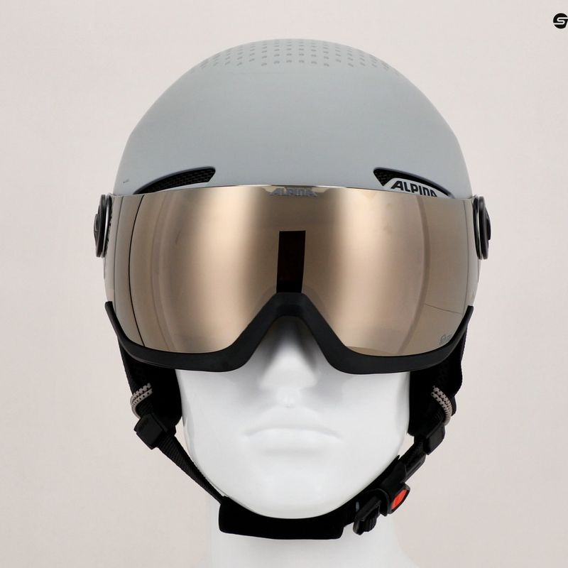 Cască de schi Alpina Arber Visor Q Lite gri mat 7