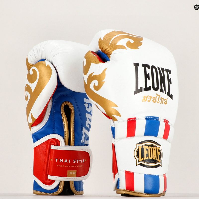 Mănuși de box Leone Thai Style alb GN114 16