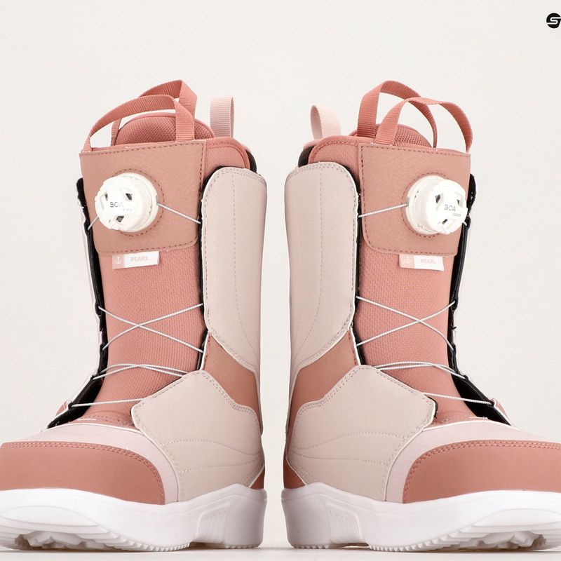 Cizme de snowboard pentru femei Salomon Pearl Boa ash rose/lilac ash/white 12