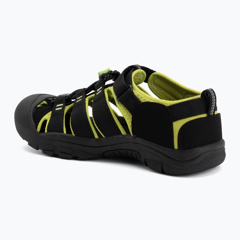 Sandale pentru copii KEEN Newport H2 black/lime green 3